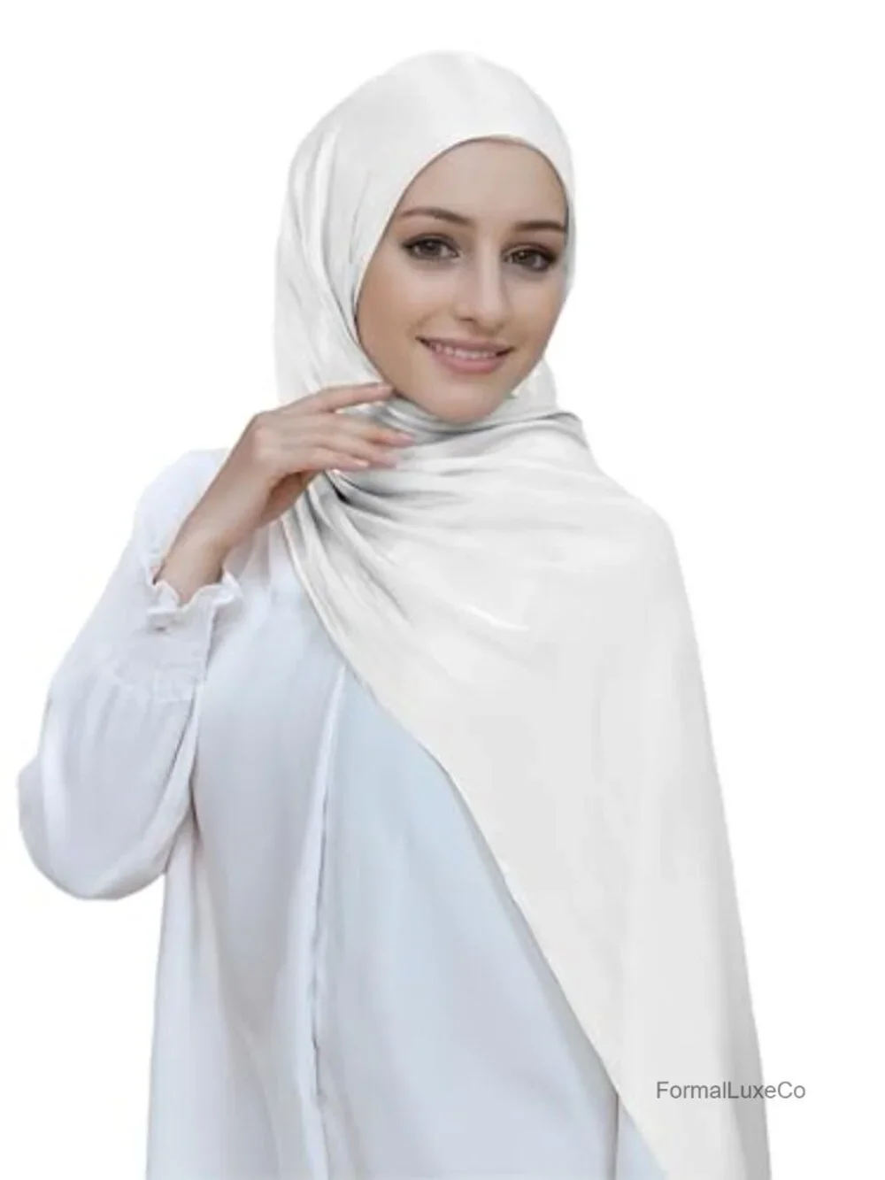 Organza Crepe Scarf Shawl Wrap Head Hijab Lightweight Sheer Flowy